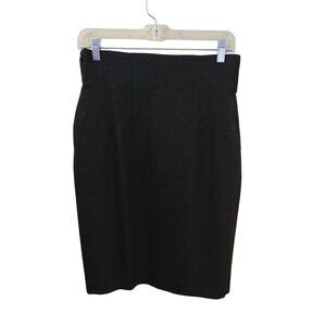 Giorgio Sant Angelo Vintage Wool Charcoal Gray Pencil Skirt Size 12
